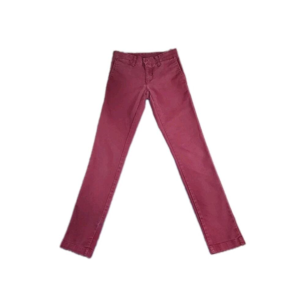 Carhartt Men's Sz 28x32 WIP Sid Pants Slim Fit Stretch Chino Work Wine Color C32